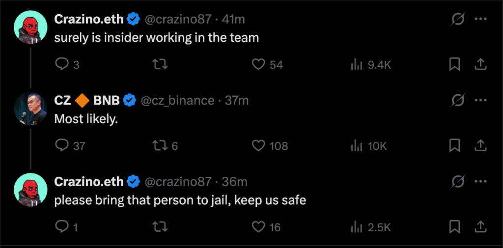 CZ: Trust Wallet ウォレットがユーザーの資産損失を補償、盗難額は 700 万米ドルに達する